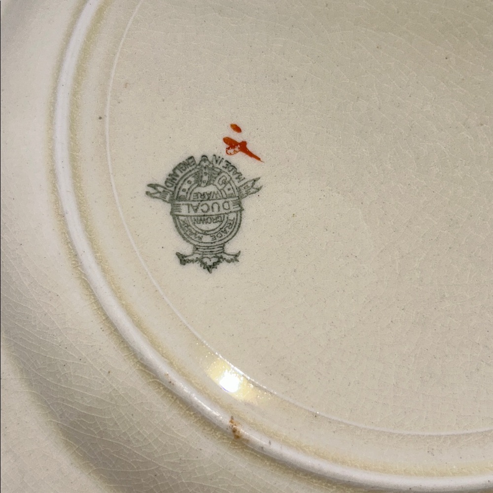 Vintage Crown Ducal Florentine A2913 dinner plates, Set of 2 Antique - Picture 2 of 3